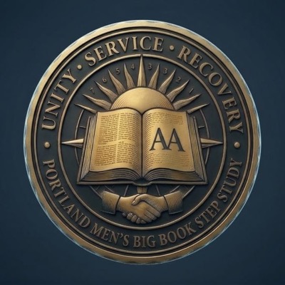Portland Men's Big Book Step Study medallion